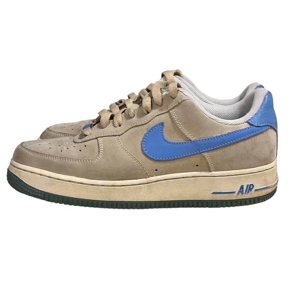 Vtg RARE Nike Air Force 1 Low AF1 Youth Linen University Blue 315122-241 Sz 7Y﻿ - Picture 6 of 10